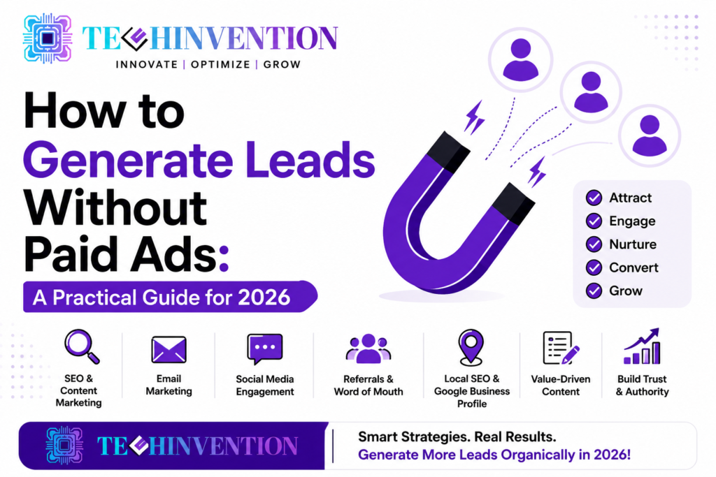 How to Generate Leads Without Paid Ads, Guide for 2026