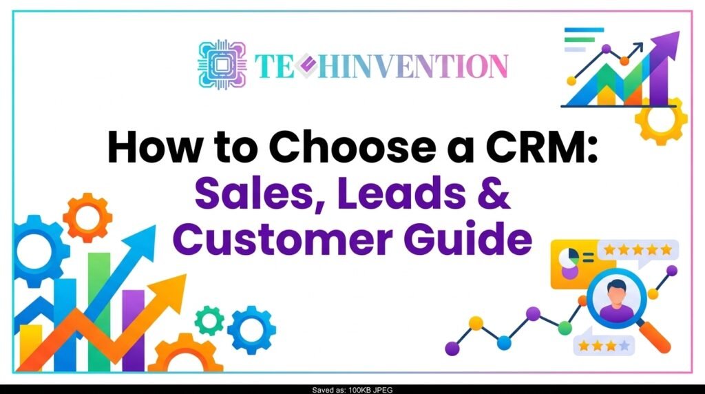 How to Choose a CRM: Sales, Leads & Customer Guide | Techinvention