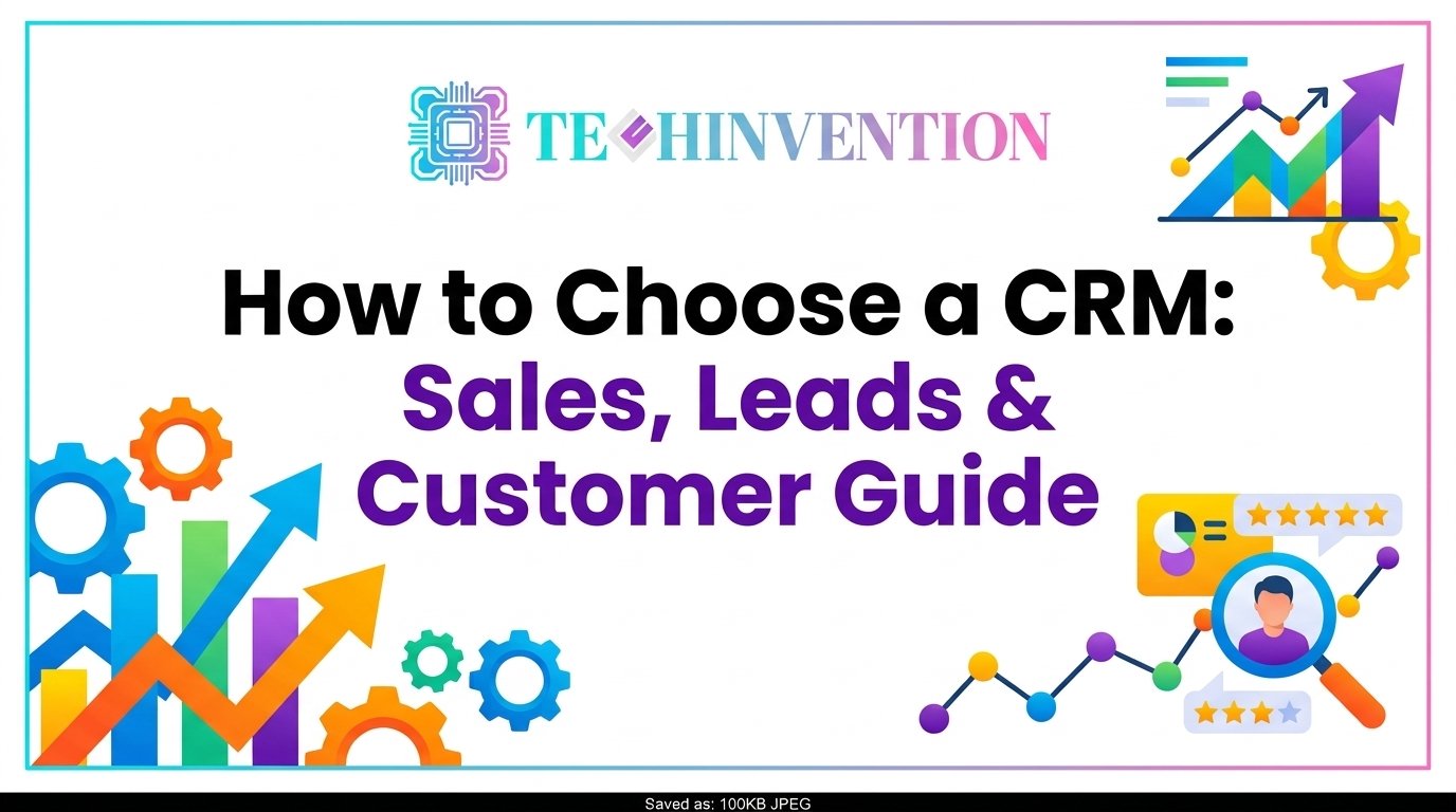 How to Choose a CRM: Sales, Leads & Customer Guide | Techinvention